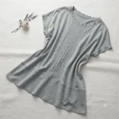 GIANNI LO GIUDICE 切替カットソー チュニック グレー系/L相当のサムネイル