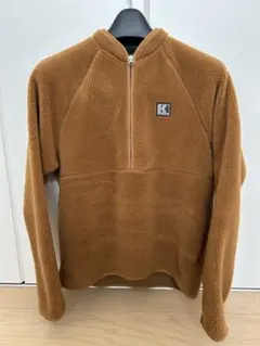 ヘリーハンセン　ファイバーパイルハーフジップジャケット　L ブラウン