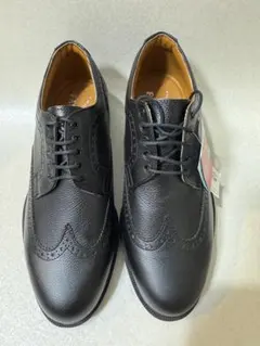 Par-Shu パーシュー 牛革 ゴルフシューズ 25.5cm 黒　新品