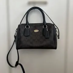 最終値下】COACHシグネチャーペッパーサッチェル ショルダーバッグ
