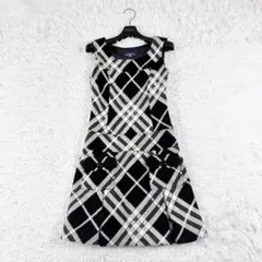 Y2K✨ バーバリーブルーレーベル ツイード ノースリーブ ミニワンピース