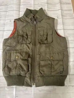 オリーブ色ダウンベスト サイズ130