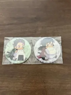 鬼滅の刃 キラ缶バッジ 竈門炭治郎 冨岡義勇