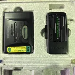 【未使用品】Panasonic ラジオ付きカセット プレーヤー RQ-V65-K 整備済み Panasonic RQ-V65 ラジオカセットプレーヤー 即落・送料無料