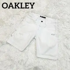 オークリー ハーフパンツ 白　メンズ 32ゴルフウェア Oakley