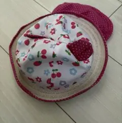 耳付き麦わら帽子 ベビー