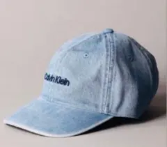 【新品未使用・完売品】Calvin Klein ロゴ刺繍 デニムキャップ 人気のサムネイル