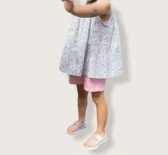 【100cm】ショートパンツ 女の子 ピンク　 夏服 保育園 ハンドメイド