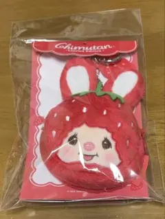 【韓国限定】モンチッチ チムたん いちご キャラクター ポーチ キーホルダー