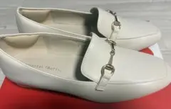Oriental Traffic ホワイト ローファー 24.0cm
