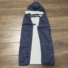 UNIQLO 2way抱っこ紐用カバー ネイビー キルティング　防寒ケープ