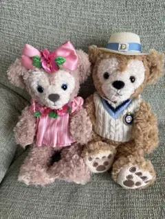 TDS ダッフィー&シェリーメイ　SSサイズぬいぐるみ　スプリングヴォヤッジ