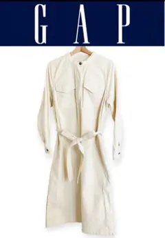2/3限定価格❣️GAP コーデュロイ ワンピース ホワイト