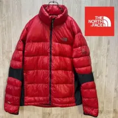 【やや汚れのため特価海外限定】ノースフェイス　レッド軽量ダウン　メンズ105XL