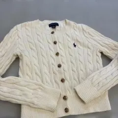 RALPH LAUREN　ラルフローレン　カーディガン　ワンポイント　ラルフ