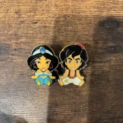 ジャスミン・アラジン ピンバッジ 2個セット