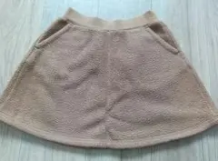 UNIQLO フリーススカート 120cm ベージュ