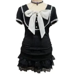 Y2K リボン トップス ダークコア ダークコケット 00s