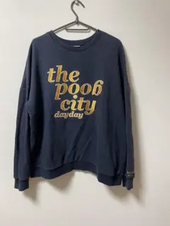 DAYDAY SEOUL 刺繍ロゴ スウェット L 韓国ブランド 両面刺繍