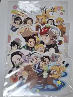 鬼滅の刃　みにきゃら　大集合くじ　正月　七夕　3点セット