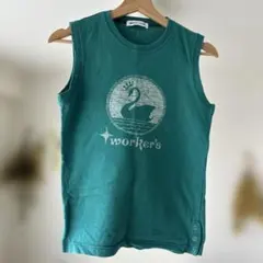 ニコルクラブ　レディース　スワンプリント ノースリーブTシャツのサムネイル