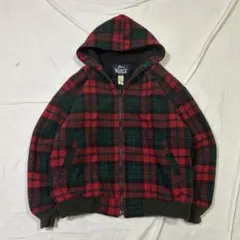 90's Woodrich フード付きチェックジャケット Mのサムネイル