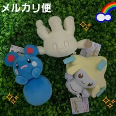 ポケモン ぬいぐるみ ポケピースシラーチ&マホミル&ルリリ