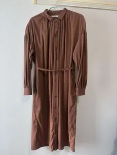 MANON シャツワンピース オレンジブラウン M〜L相当のサムネイル