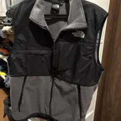 THE NORTH FACE フリースベスト XS 黒/グレー