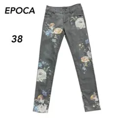 EPOCAエポカ　ボタニカルフラワープリントデニムパンツのサムネイル