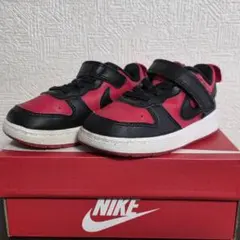 【箱無しでお送りする予定です】Nike　キッズスニーカー　赤×黒　13センチ