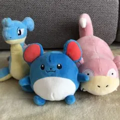 ポケモンぬいぐるみラプラス・マリル・ヤドンセット