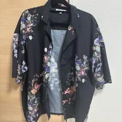 Rocky Monroe 花柄 オープンカラーシャツ 半袖 Mのサムネイル