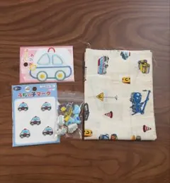 【はたらくくるま】ボタン アップリケ はぎれ ワッペン