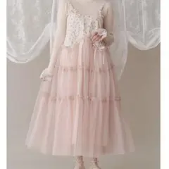 merry jenny　petit flowerチュールキャミワンピース