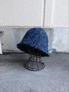クラッシャーハット ハンドメイド？ バケットハット 古着