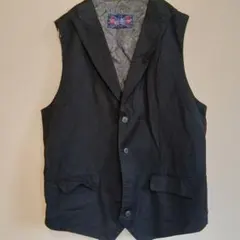 English Laundry ​襟付き ベスト ブラック ブリティッシュ