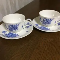 NO.3 カップ ソーサー ナルミ bone china 2客のサムネイル