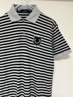 【美品】フレッドペリー FRED PERRY ポロシャツ ボーダー　Mのサムネイル