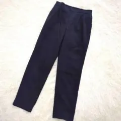 グリーンレーベルリラクシング テーパードパンツ(36)イージー ネイビー 無地