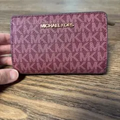 MICHAEL KORS バーガンディ 二つ折り財布