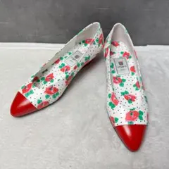 極美品⭐︎Ungaro ウンガロ パンプス フラットシューズ 花柄 22