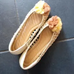 サマー サンダル パンプス　夏 花