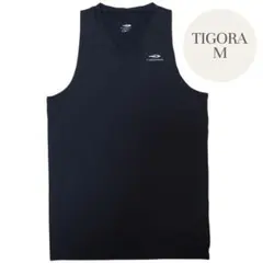 TIGORA　M　ブラック　黒　Vネック　スポーツ用アンダーシャツ　タンクトップ