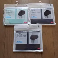 ユニクロ エアリズム ウルトラシームレス ショーツ 3枚 L ブラック ミント