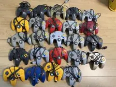 任天堂N64純正コントローラー24個　動作未確認