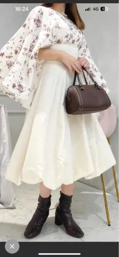 Apresjour ハイウエストバルーンスカート