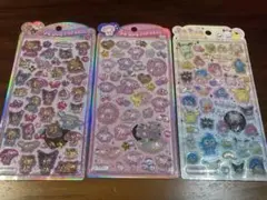 H*‬様 サンリオ うるちゅるシール　3枚セット　キティ　マイメロディー　クロミ