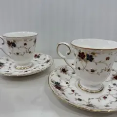 新品　ティーカップ　HOYA カップ&ソーサー　2客