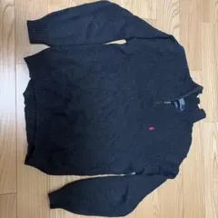 Polo Ralph Lauren 黒 ジップアップセーター S